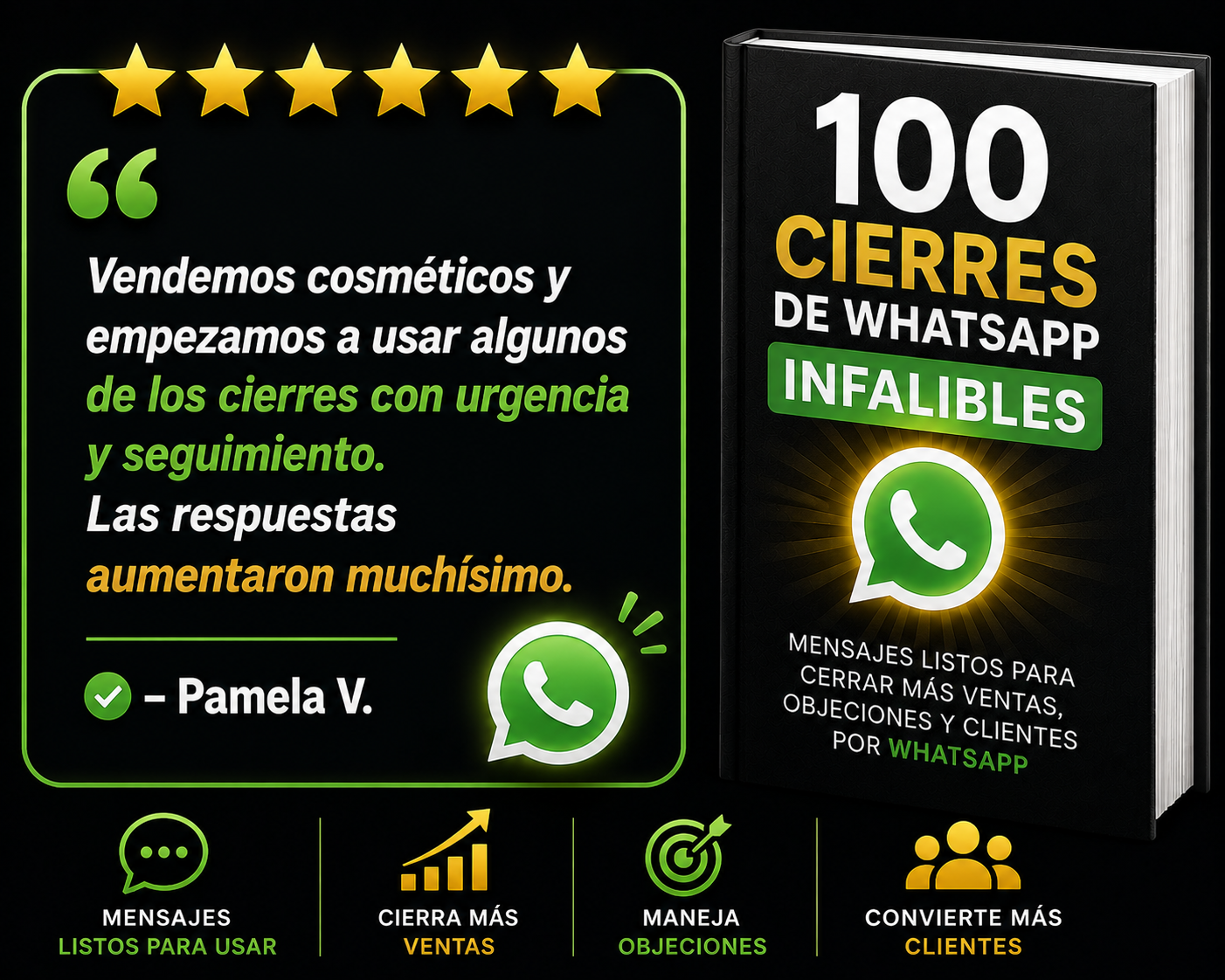 100 cierres de WhatsApp