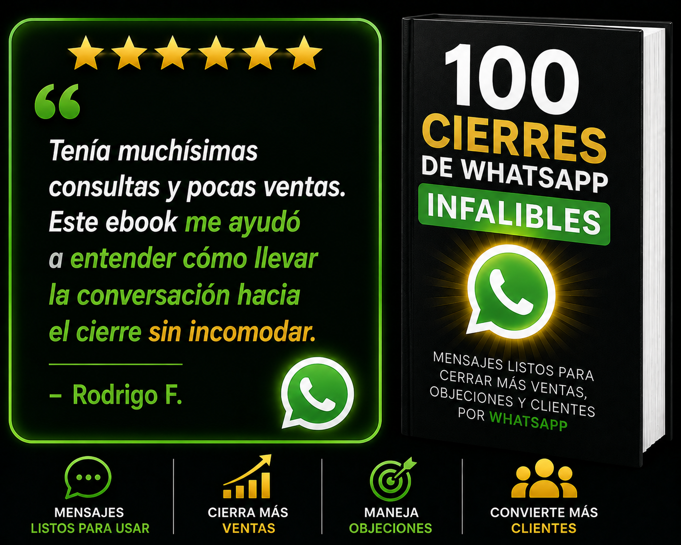 100 cierres de WhatsApp